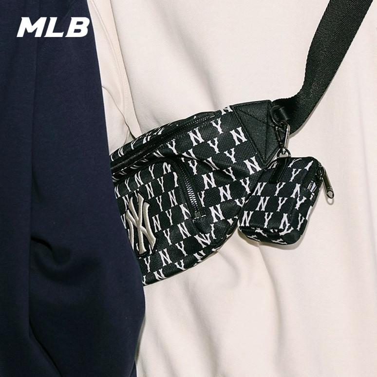 🇰🇷韓國代購 免運 MLB 腰包 胸包 挎包 單肩包 斜挎包 子母包 NY 紐約洋基隊 3AHSM01-細節圖5
