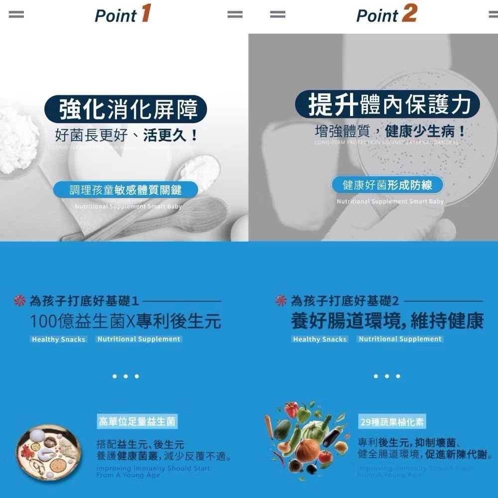 買1送1🔥史瑪特寶 Biogenics 益生菌蔬果乳酸跳跳糖-細節圖2
