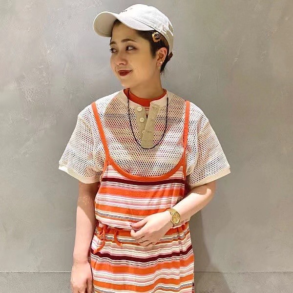 【*Kimi】BMS 日牌23年春夏復古休閒彩色純綿條紋短袖T恤上衣 - 三色 230530-細節圖2