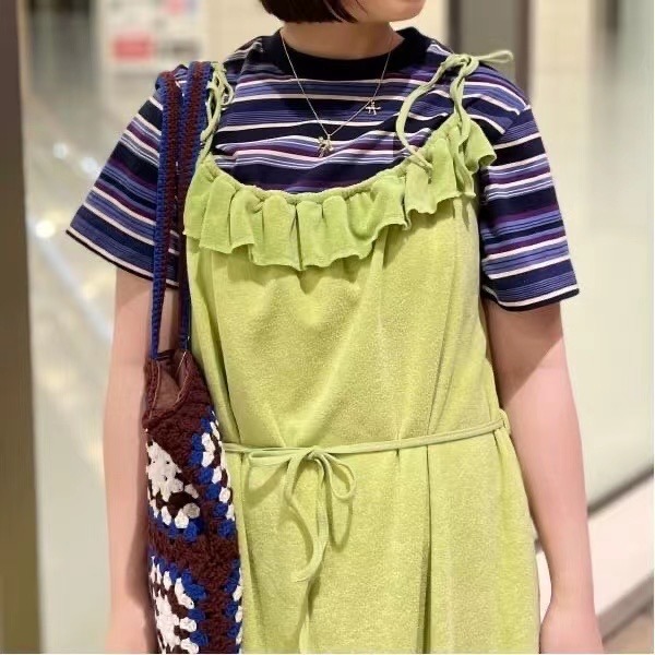 【*Kimi】BMS 日牌23年春夏復古休閒彩色純綿條紋短袖T恤上衣 - 三色 230530-細節圖4