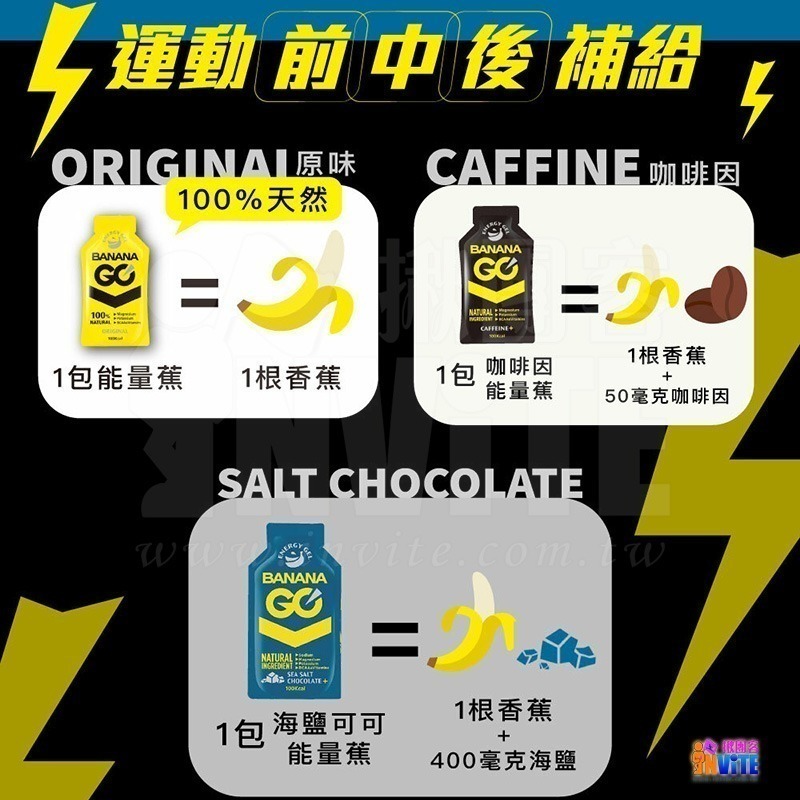 ♢揪團客♢ BananaGO 能量蕉 組合包 半馬包 3包組 原味 咖啡因 海鹽可可 BananaGo-細節圖5