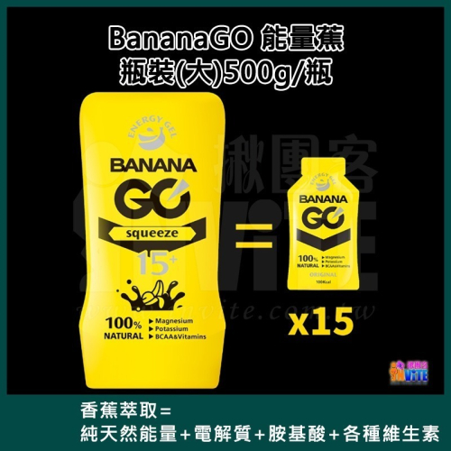 ♢揪團客♢ BananaGO 能量蕉 能量蕉 500g 瓶裝 100%天然 香蕉萃取 能量膠 BananaGo