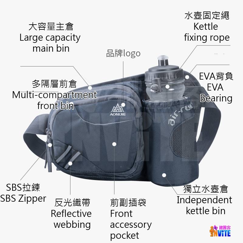 ♢揪團客♢ 奧尼捷 AONIJIE 戶外水壺腰包 #E809 馬拉松 水壺腰包 運動水壺 慢跑 單車 旅行 護照 手機-細節圖6