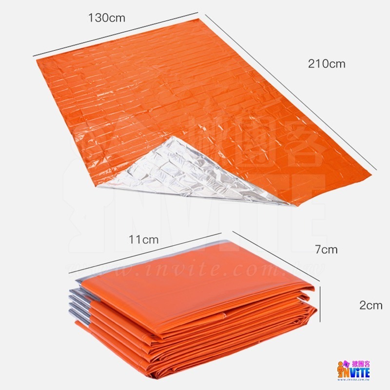 ♢揪團客♢ 奧尼捷 AONIJIE 加厚保溫毯 #A107 鋁箔毯 130x210cm 急救毯 保暖毯 救生毯 求生毯-細節圖6