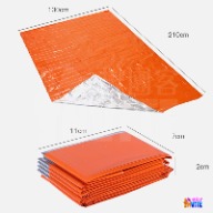 ♢揪團客♢ 奧尼捷 AONIJIE 加厚保溫毯 #A107 鋁箔毯 130x210cm 急救毯 保暖毯 救生毯 求生毯-細節圖2
