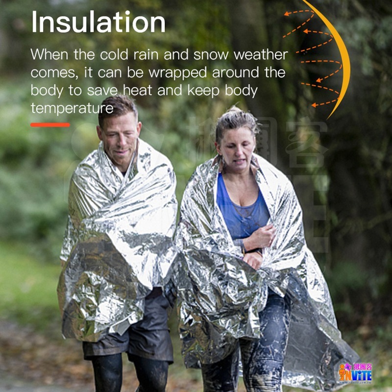 ♢揪團客♢ 奧尼捷 AONIJIE 加厚保溫毯 #A107 鋁箔毯 130x210cm 急救毯 保暖毯 救生毯 求生毯-細節圖2