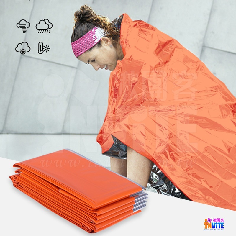 ♢揪團客♢ 奧尼捷 AONIJIE 加厚保溫毯 #A107 鋁箔毯 130x210cm 急救毯 保暖毯 救生毯 求生毯-細節圖9