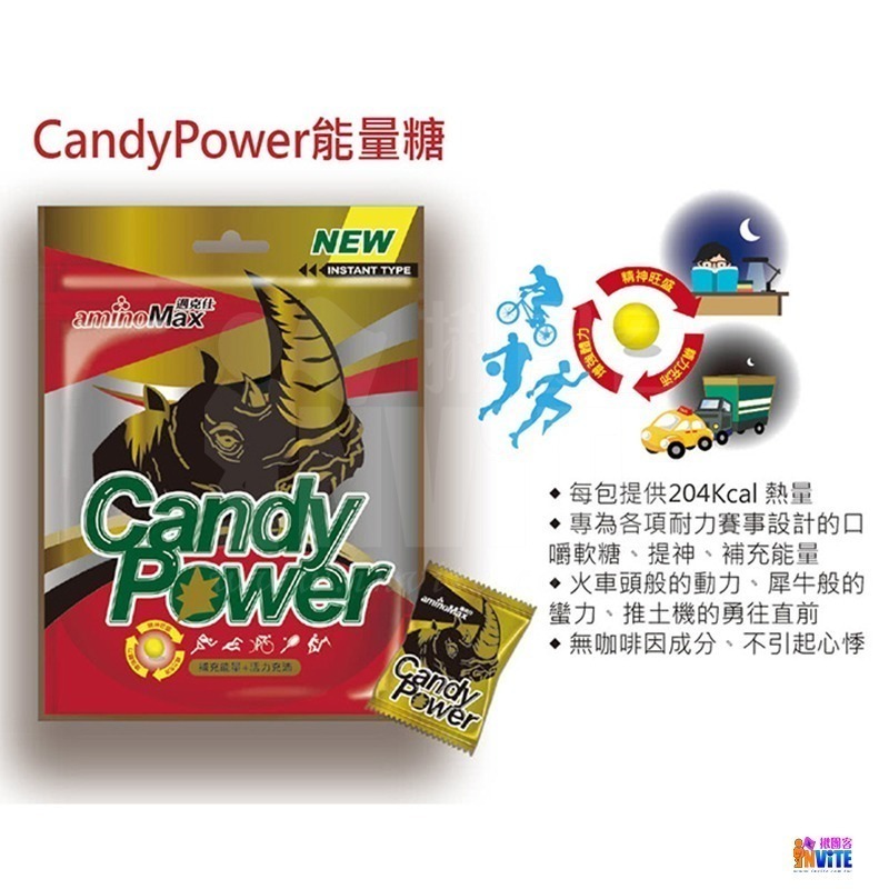 ♢揪團客♢ aminoMax 邁克仕 Candy Power 能量糖 蠻牛糖 軟糖 三鐵 自行車 跑步 爬山 越野-細節圖4