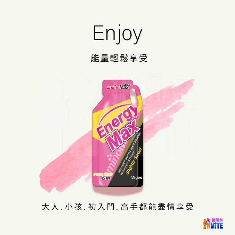 ♢揪團客♢ aminoMax 邁克仕 Energy Max Light 能量 果膠 綠茶 水蜜桃 金桔檸檬 環島-細節圖4