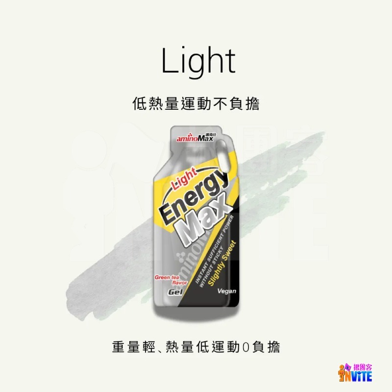 ♢揪團客♢ aminoMax 邁克仕 Energy Max Light 能量 果膠 綠茶 水蜜桃 金桔檸檬 環島-細節圖5