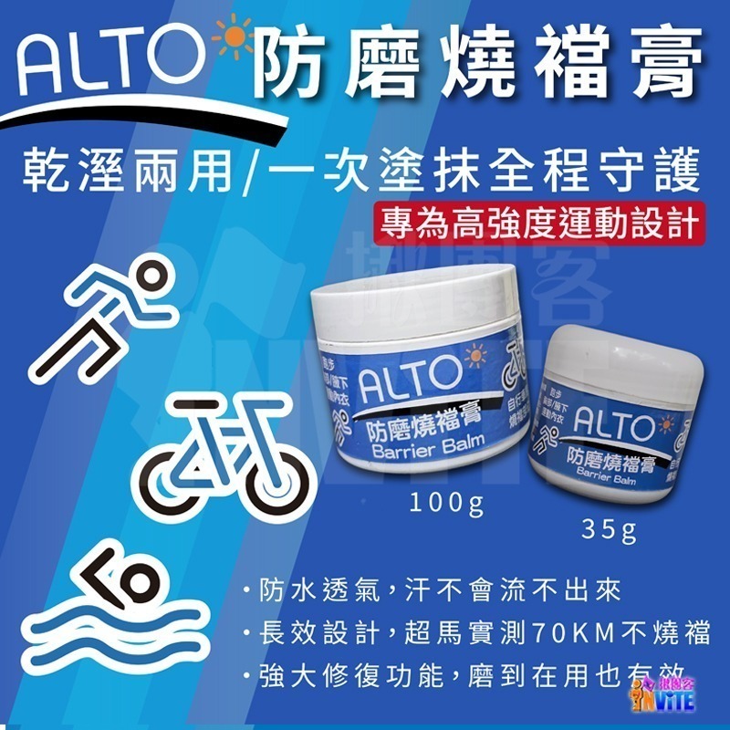 ♢揪團客♢ ALTO 防磨燒襠膏 35g 100g 超馬實測  70公里 不燒襠 SQUIRT 防磨燒襠膏-細節圖2