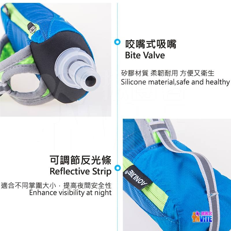 奧尼捷 AONIJIE 手握式軟水壺包 #E908 手持軟水壺袋 戶外運動 路跑 馬拉松 越野 登山 三鐵-細節圖8