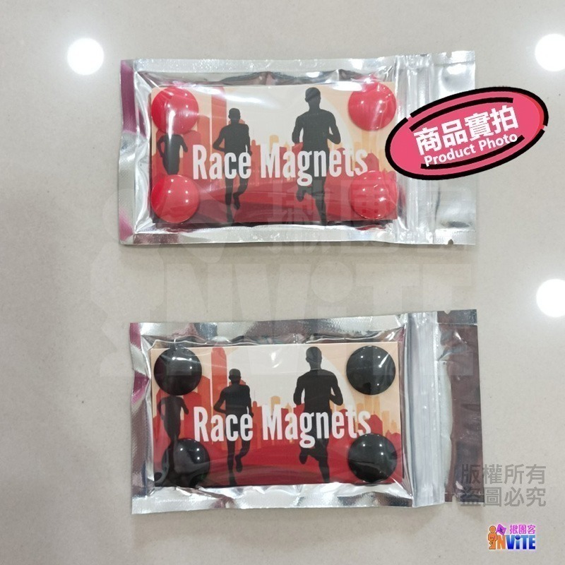 ♢揪團客♢ 號碼布磁扣 國旗 NRC RUN 黃色微笑 馬卡龍 馬尾妹 小狐狸 馬拉松號碼布扣 號碼牌安全扣 4顆/組-細節圖5