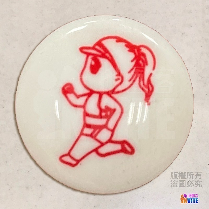 ♢揪團客♢ 號碼布磁扣 國旗 NRC RUN 黃色微笑 馬卡龍 馬尾妹 小狐狸 馬拉松號碼布扣 號碼牌安全扣 4顆/組-細節圖4