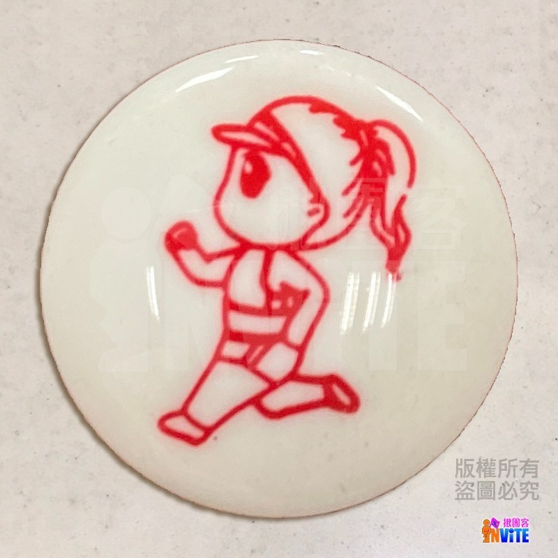 ♢揪團客♢ 號碼布磁扣 國旗 NRC RUN 黃色微笑 馬卡龍 馬尾妹 小狐狸 馬拉松號碼布扣 號碼牌安全扣 4顆/組-細節圖11