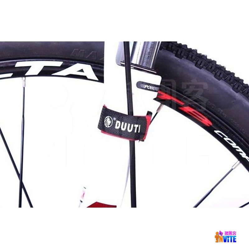 ♢揪團客♢ 自行車萬用魔鬼氈 腳踏車萬能魔術貼 打氣筒 水壺 頭燈 尾燈 變速線 外管 通通都能綁 黑Black 單入-細節圖2