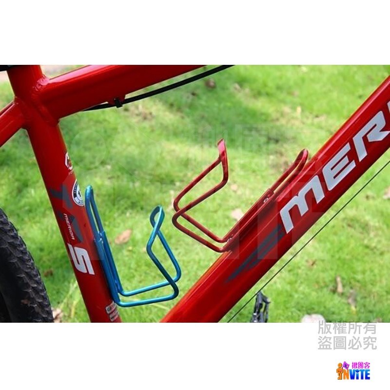 ♢揪團客♢ 自行車 水瓶架 彩色 鋁合金 水壺架 山地車 水杯架 單車 騎行裝備配件 水瓶架-細節圖2