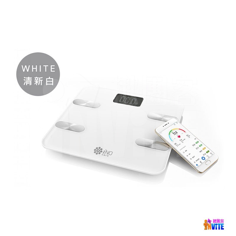 ♢揪團客♢ iNO 藍牙智能體重計機 白色 電子體重計 體脂計 APP iPhone 安卓 皆可安裝 #CB760-細節圖7