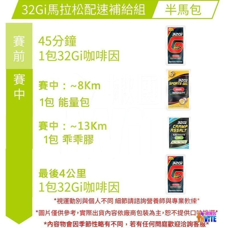 ♢揪團客♢ 32Gi 半馬包 咖啡補給包 乖乖膠 兩腳乖乖不抽筋 能量包 三鐵 全馬 半馬 全馬補充包 全馬-細節圖3