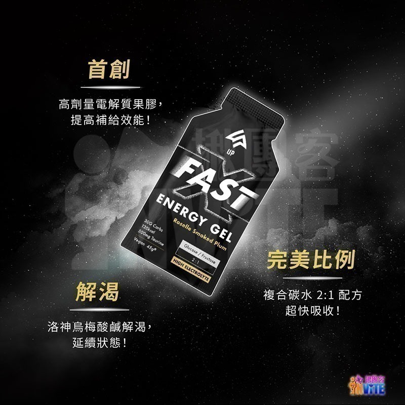 ♢揪團客♢ 【UP Sport】FAST-X 能量果膠 洛神烏梅 登山 三鐵 路跑 越野跑 超速吸收 極致效能 含高劑量-細節圖4