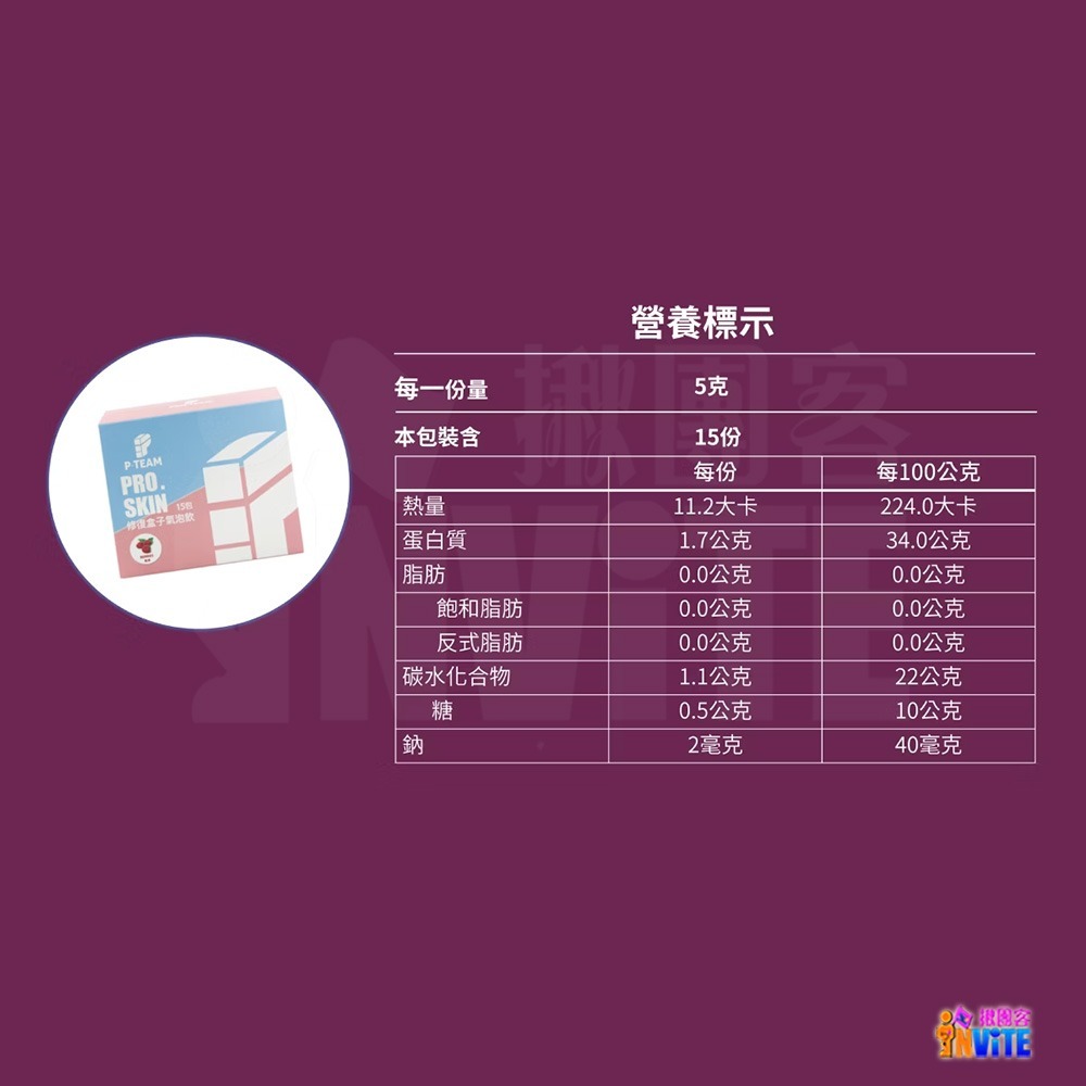 ♢揪團客♢ P.TEAM 【單包】PRO. SKIN 修復盒子 熱帶莓果味 5g/包 運動後修復 維他命C 諾麗果萃-細節圖11