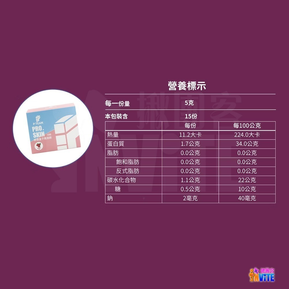 ♢揪團客♢ P.TEAM 【盒售】PRO. SKIN 修復盒子 熱帶莓果味 15包x3盒 運動後修復 維他命C 諾麗果-細節圖10