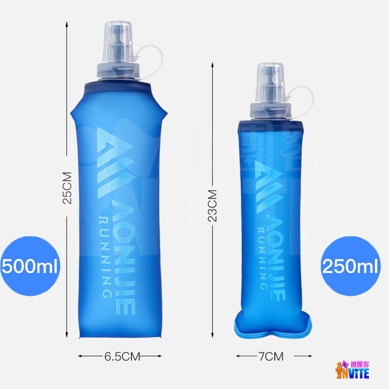 ♢揪團客♢ 奧尼捷 AONIJIE 運動摺疊水壺  #SD31 250mL 500mL 折疊軟水壺 登山 露營-細節圖6