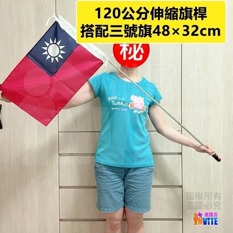 ♢揪團客♢ 【小尺寸】台灣 國旗 一號 桌旗組 二號 三號 四號 五號 正六號 副六號 不銹鋼伸縮 加油 慶典-細節圖7