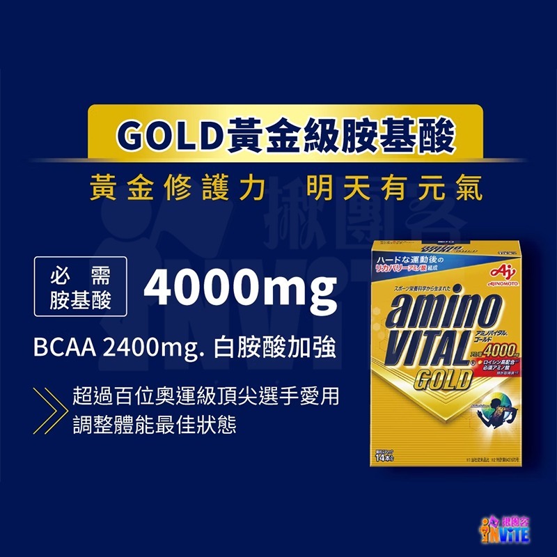 『 台灣原廠現貨』 ♢揪團客♢ 味之素 aminoVITAL® 【GOLD】黃金級 胺基酸 粉末 黃金級胺基酸-細節圖2
