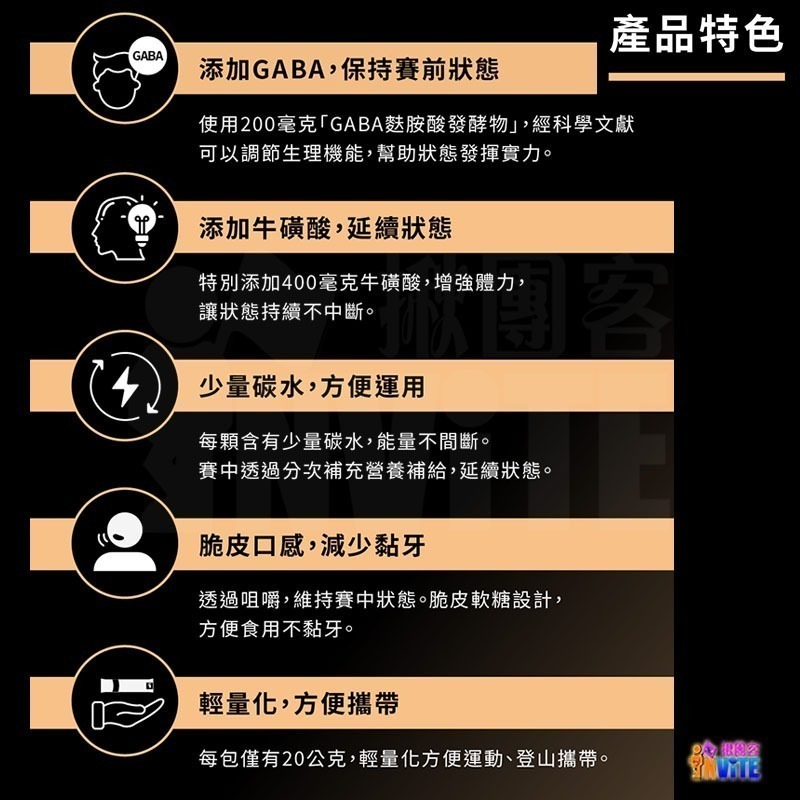 ♢揪團客♢ 【UP Sport】UP FOCHEWS 能量軟糖 多多風味 芒果風味 牛磺酸 GABA 軟糖 脆皮嚼感-細節圖8