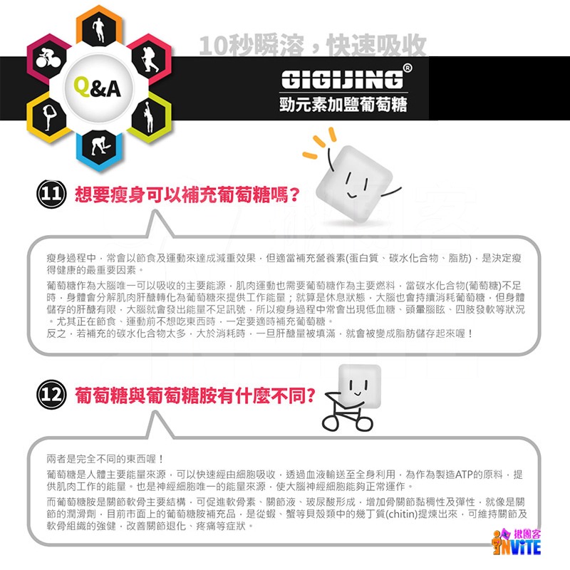 ♢揪團客♢ GIGIJING 淨極勁 加鹽葡萄糖 【盒售】12包x1盒 單顆裝 跑步 馬拉松 鹽糖 鹽錠-細節圖10