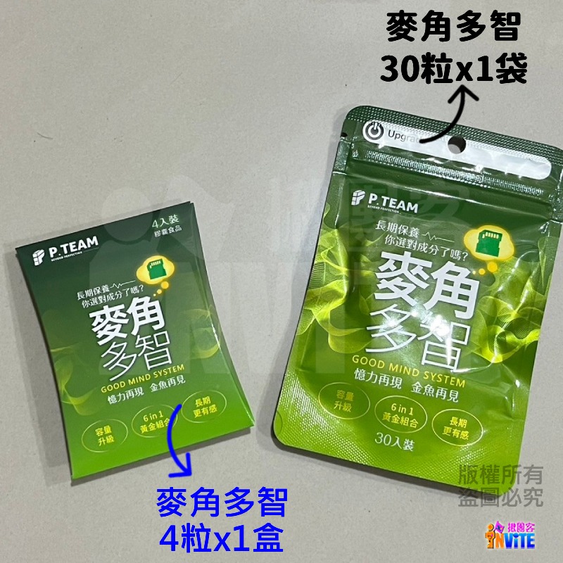 【即期】【發票/隔日到貨】♢揪團客♢ P.TEAM 麥角多智 (4粒x1盒) 學生 吸菸 熬夜 銀髮族 思緒不寧-細節圖8