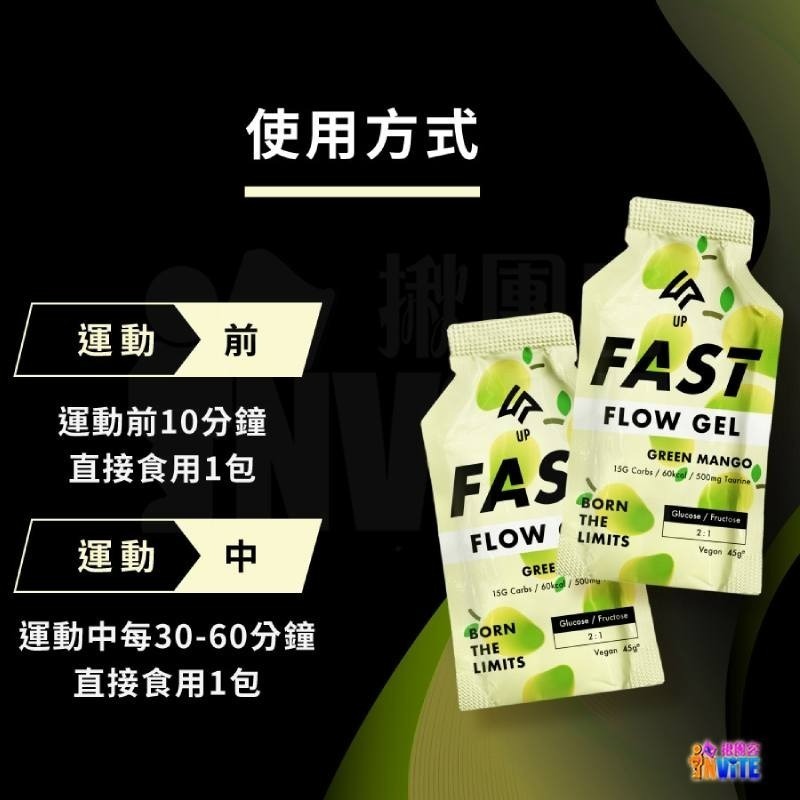 【發票/隔日到貨】♢揪團客♢【UP Sport】UP FAST FLOW 能量果膠 芒果青風味 登山 單車補給 三鐵-細節圖6
