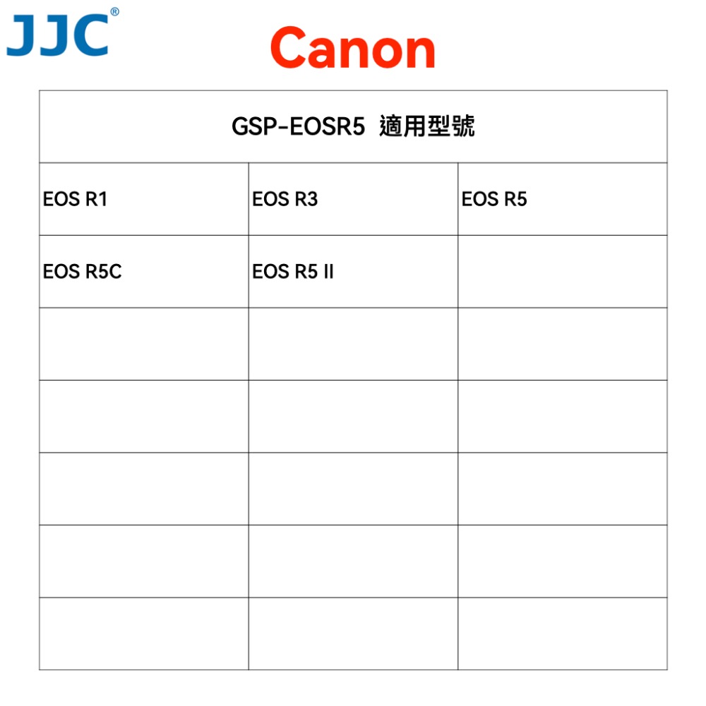 JJC 佳能 Canon 超薄螢幕鋼化膜 R3 R5 R6 R8 R10 R50 M50 M6 MarkII 鋼化膜-規格圖5