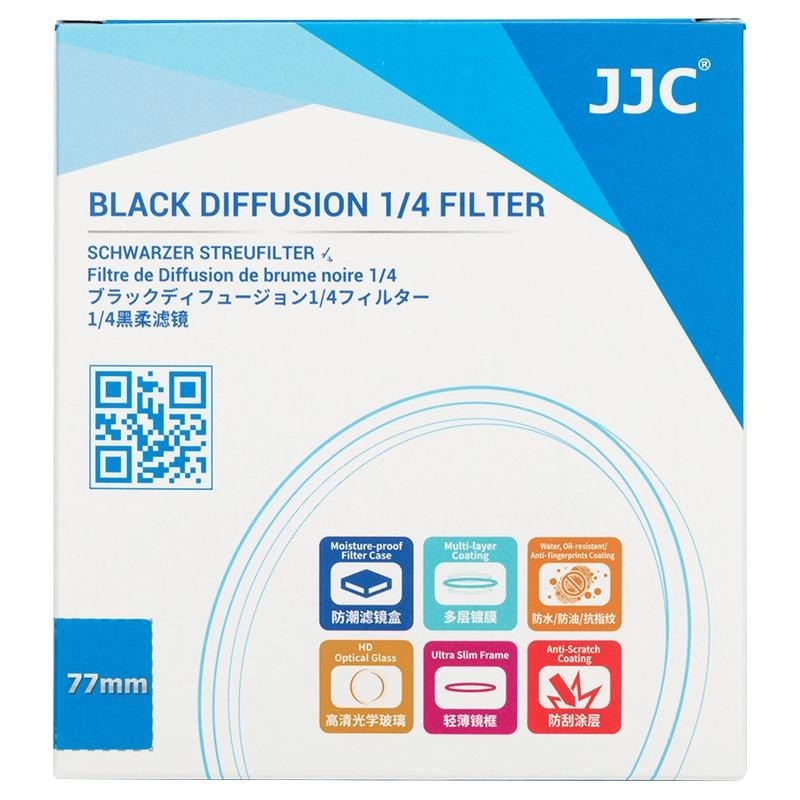 JJC 1/4黑柔濾鏡 專業AGC高清光學玻璃鏡片 28層鍍膜 3.5mm航空級鋁合金鏡框 49-82mm 台灣現貨-細節圖9