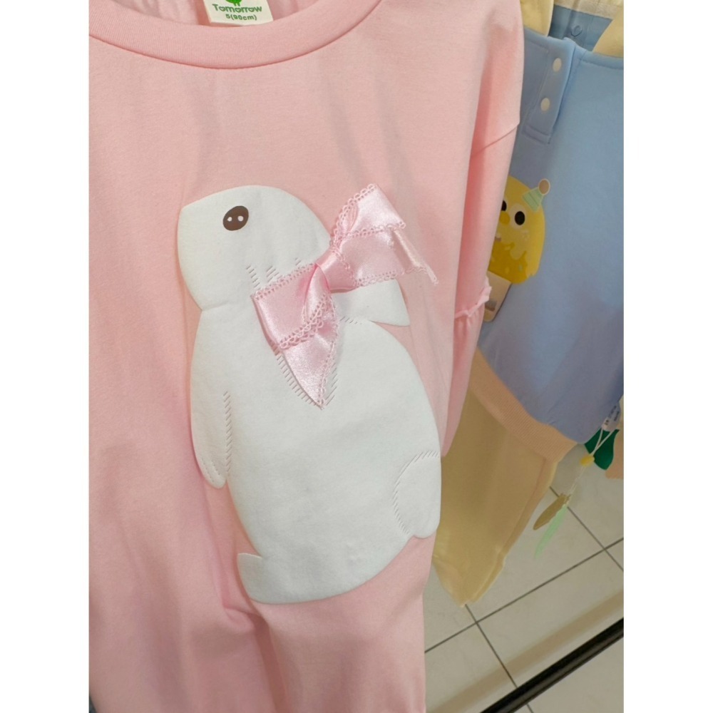 Ruroro實拍小白兔立體蝴蝶結長袖-細節圖2