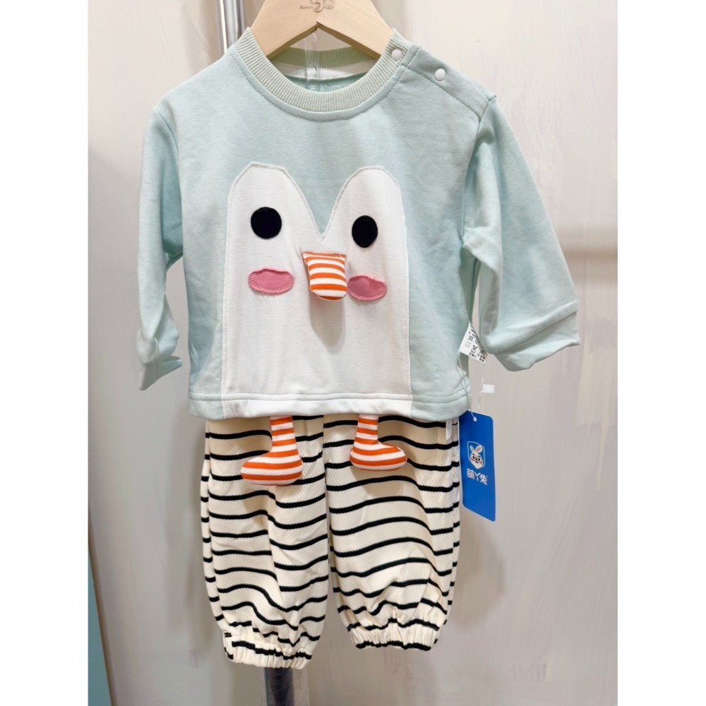 Ruroro實拍大臉企鵝俏皮套裝(衣+褲)-規格圖6