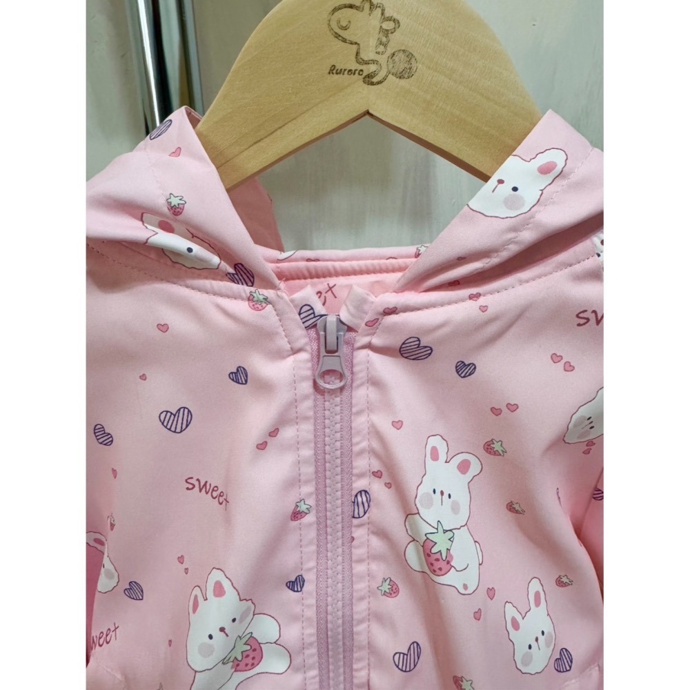 Ruroro實拍粉紅小兔側邊袖子蝴蝶結-細節圖4