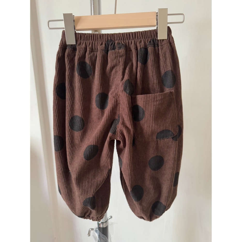 現貨燈芯絨巧克力珍珠奶茶褲子-細節圖2