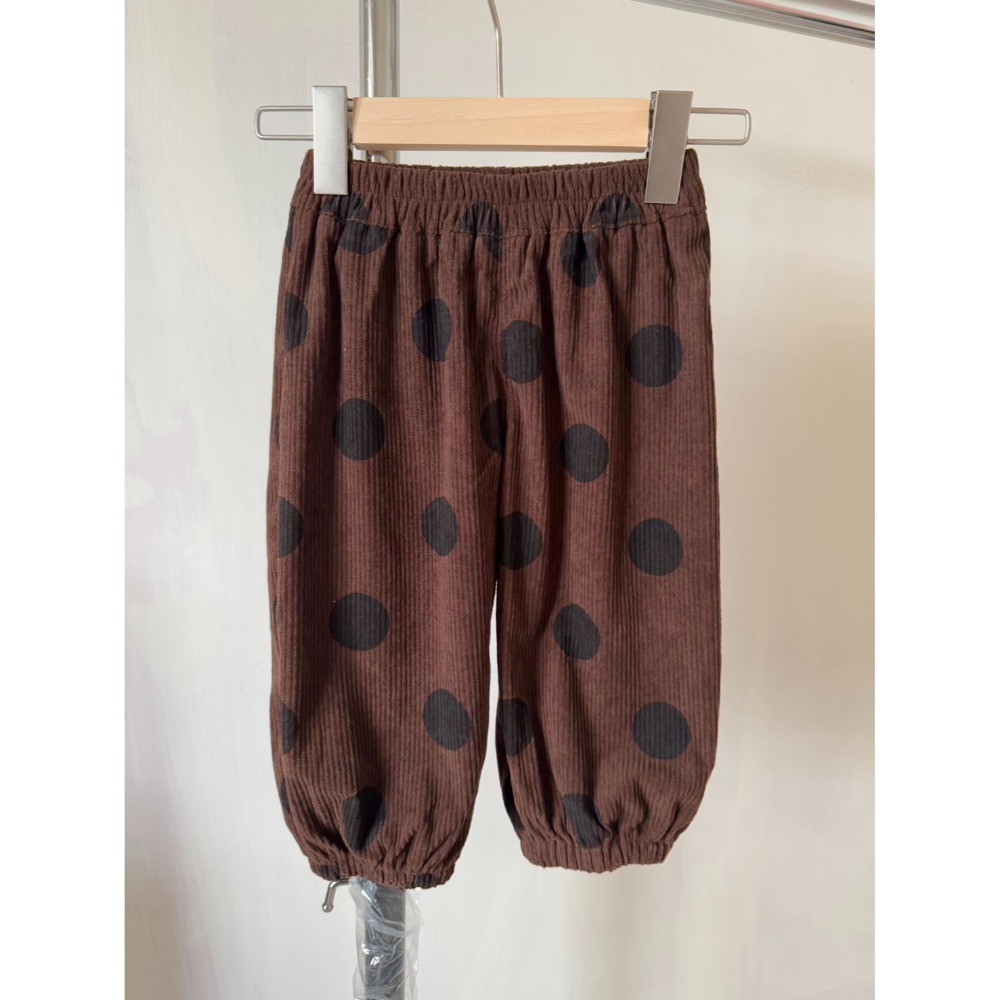 現貨燈芯絨巧克力珍珠奶茶褲子-規格圖3