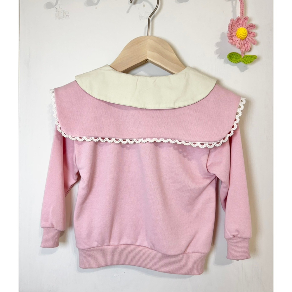 Ruroro實拍方形娃娃領上衣-細節圖3