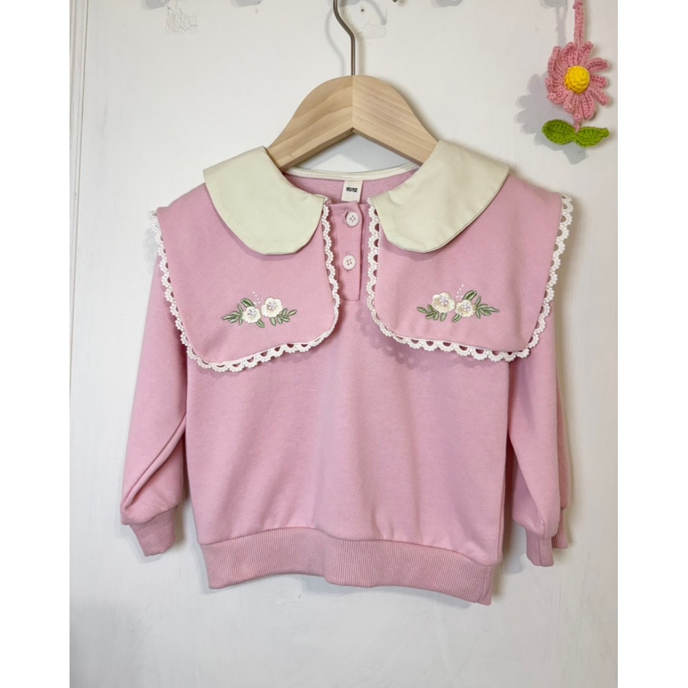 Ruroro實拍方形娃娃領上衣-規格圖3