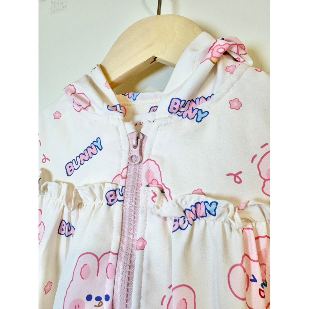 Ruroro實拍兔子耳朵親膚寶寶絨外套-細節圖2