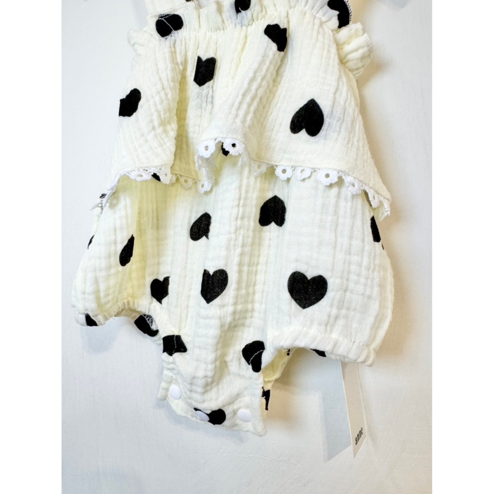 Ruroro實拍黑色愛心套裝(含髮帶)-細節圖3