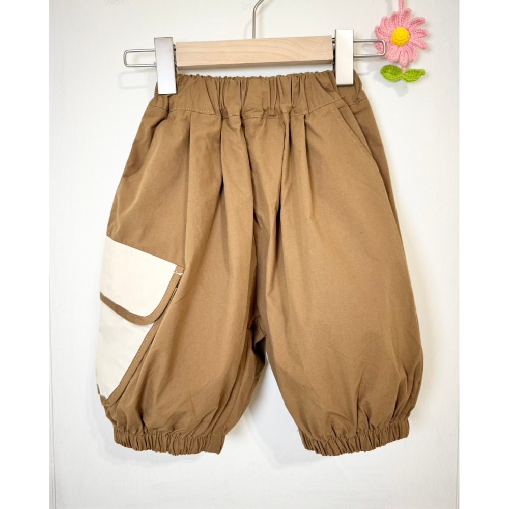 Ruroro實拍咖啡牛奶撞色縮口褲-規格圖4