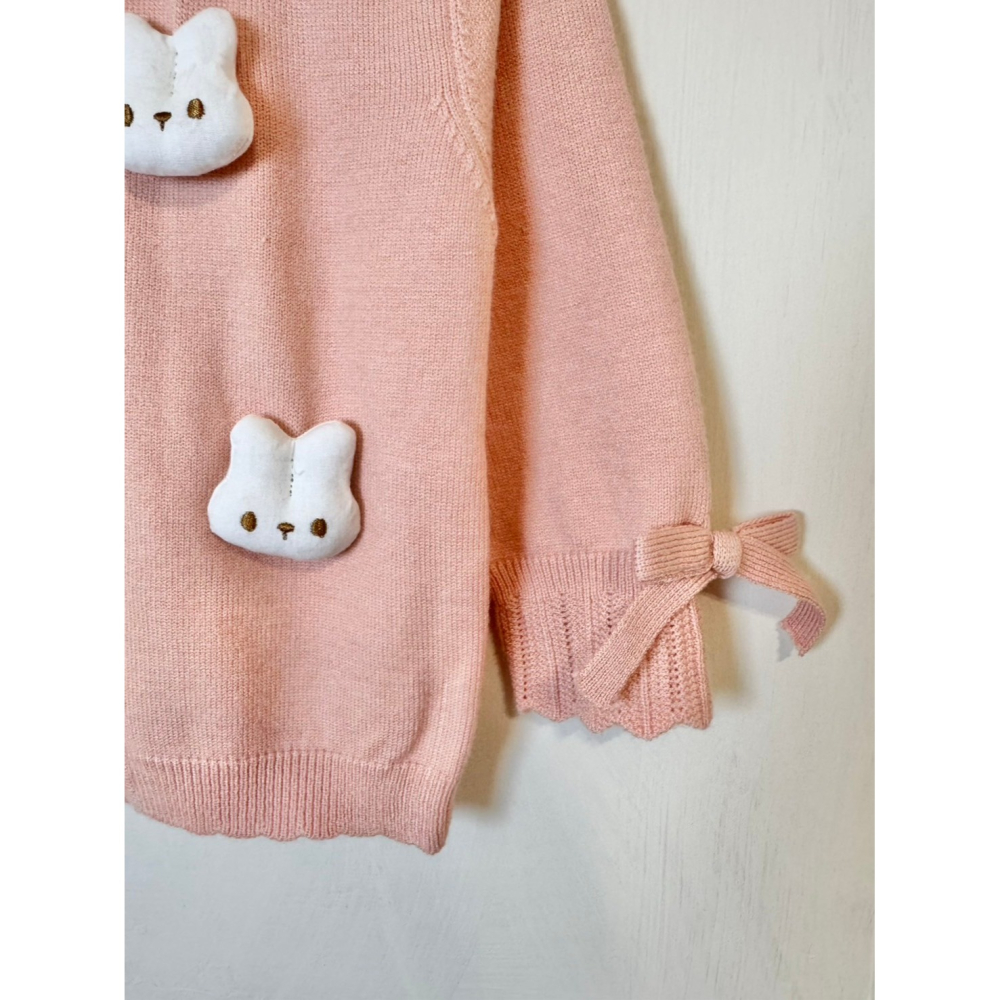 Ruroro實拍立體兔兔長袖毛衣-細節圖2