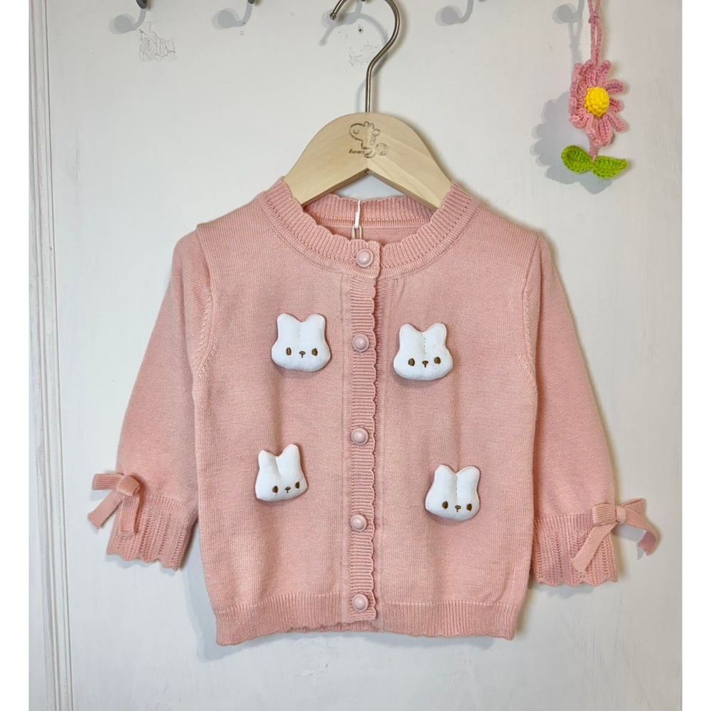 Ruroro實拍立體兔兔長袖毛衣-規格圖4