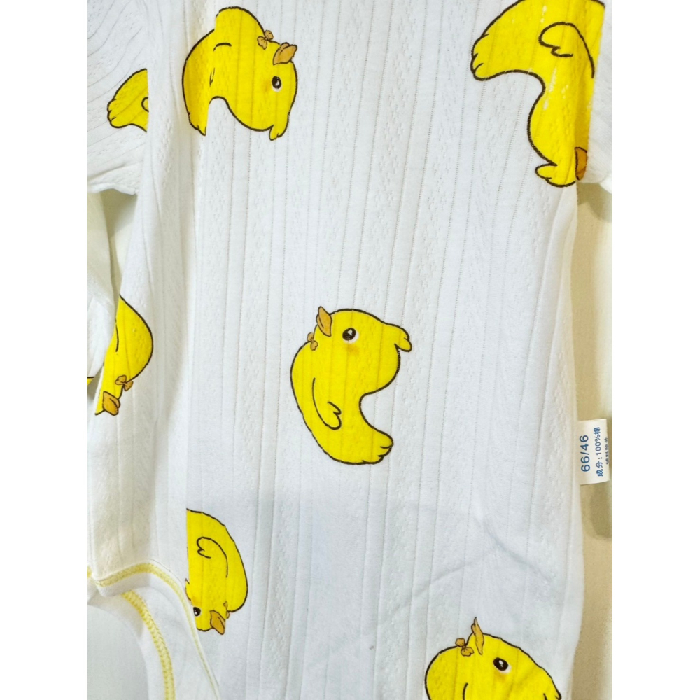 Ruroro實拍黃色小鴨包屁衣-細節圖2