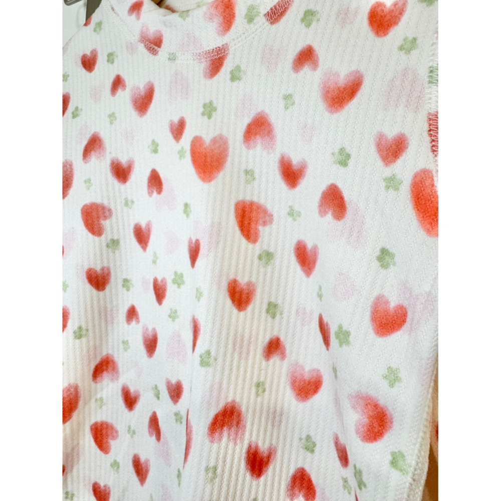 Ruroro實拍滿版愛心睡衣套裝-細節圖2