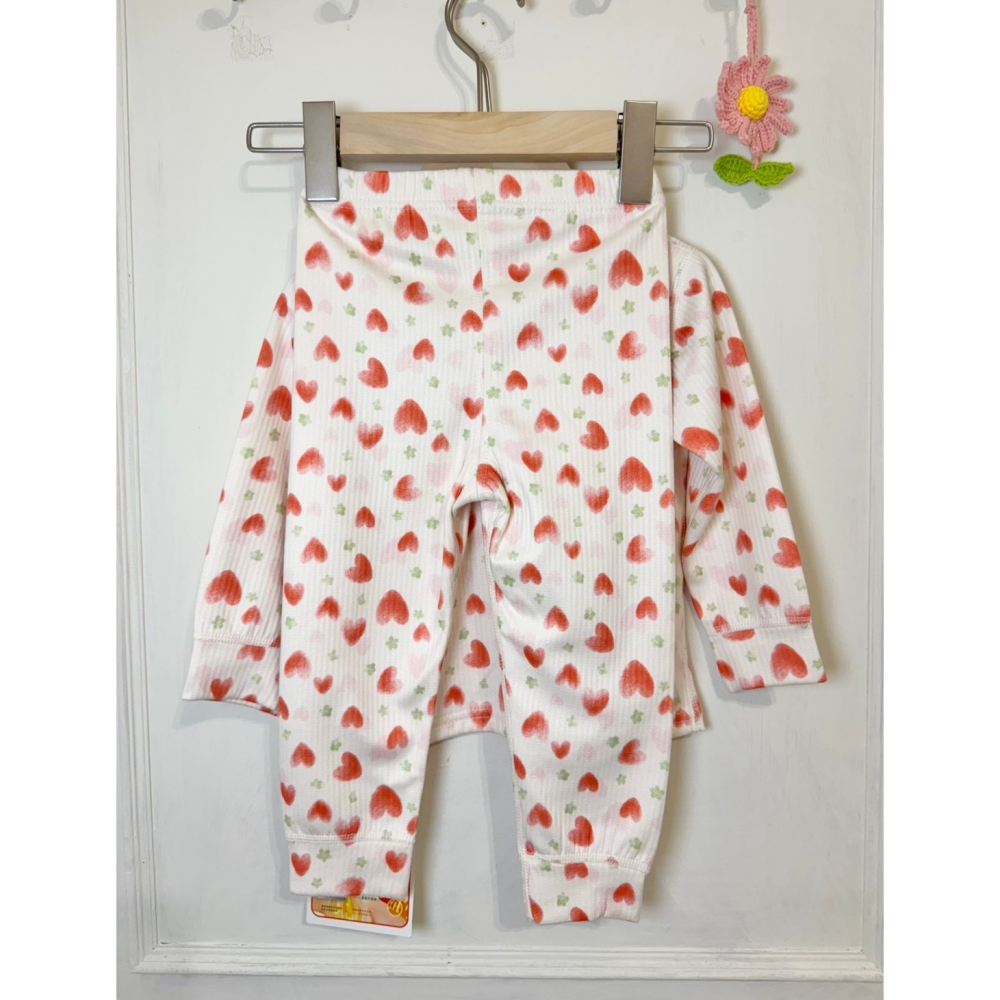 Ruroro實拍滿版愛心睡衣套裝-細節圖3